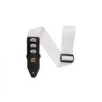 Gitaros diržas Ernie Ball Pickholder Strap White P04259