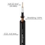 Instrumentų kabelis Roxtone 24AWG 100m