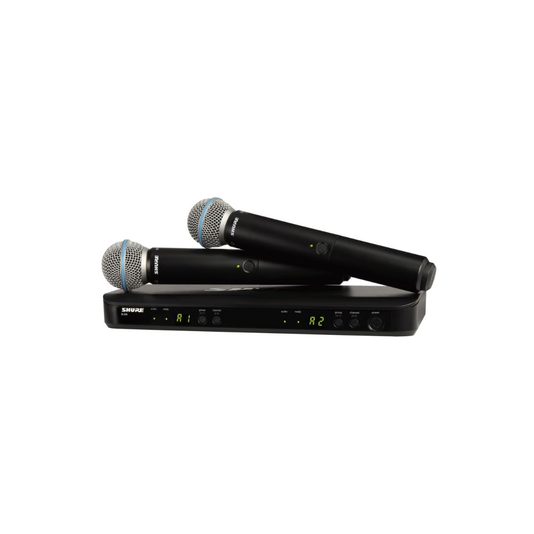 Bevielė mikrofono sistema Shure SH BLX288E/B58