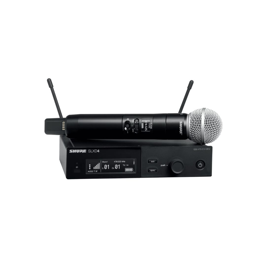 Bevielė mikrofono sistema Shure SLXD24/SM58 H56