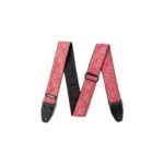 Gitaros diržas Dunlop Designer Jacquard Paisley Red