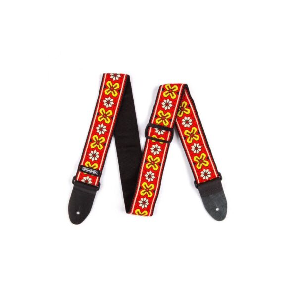 Gitaros diržas Dunlop Jacquard Avalon Red