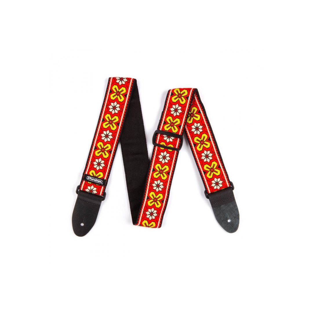 Gitaros diržas Dunlop Jacquard Avalon Red