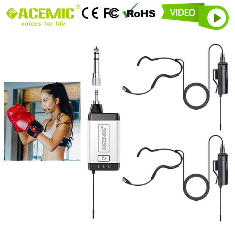 Belaidis headset mikrofonas Acemic Q2/H2