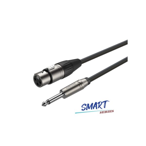 Mikrofoninis laidas Roxtone SMXJ210L1 XLR /f - 6.35mm Jack/m 10m