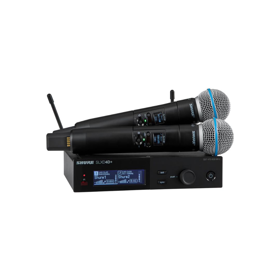 Bevielių mikrofonų sistema Shure SLXD24D+E/Beta58 S50
