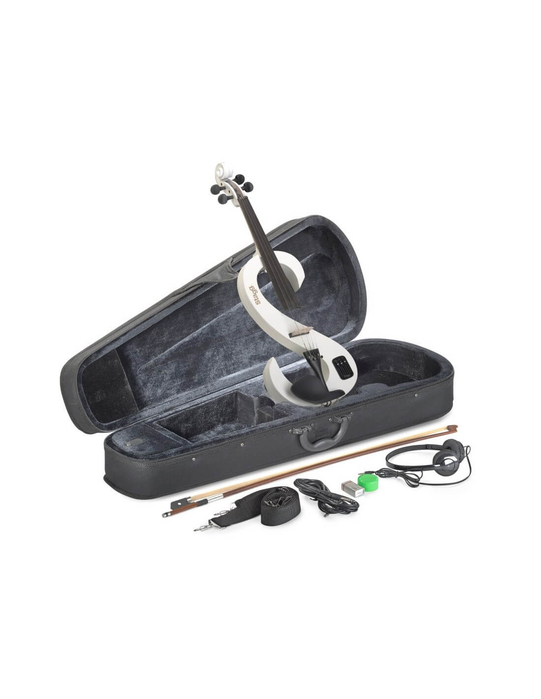 Elektrinis smuikas Stagg EVN 4/4 WH