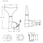 Derinimo kuoliukai bosinei gitarai Kera Audio QFB-4P-BA