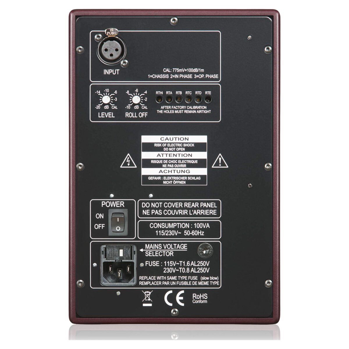 Studijinės kolonėlės PSI Audio A17-M Red