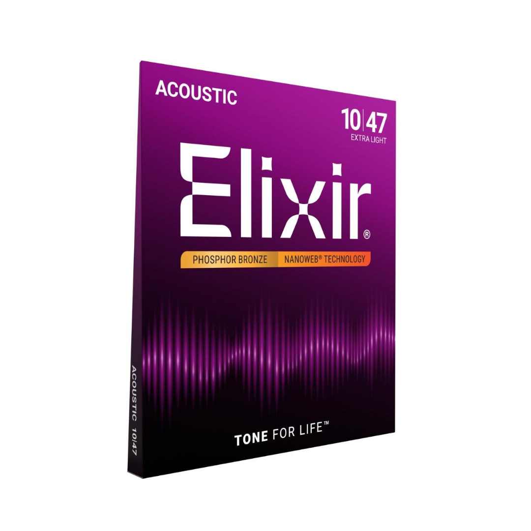 Elixir Nanoweb Phosphor Bronze 16002 10-47